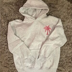 NWT Pink Palm Puff Gray Sweatshirt w/ box | XS